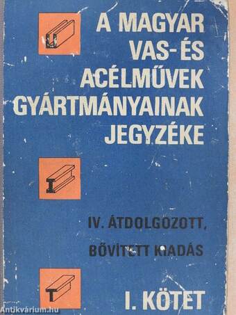 A magyar vas- és acélművek gyártmányainak jegyzéke I-II.