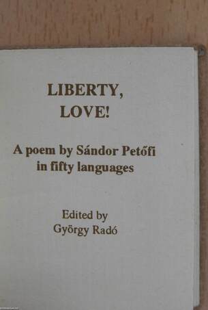 Liberty, Love! (minikönyv)