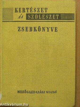 Kertészet és szőlészet zsebkönyve az 1963. évre