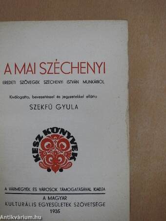 A mai Széchenyi