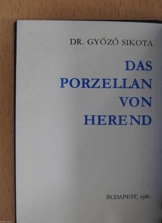 Das Porzellan von Herend (minikönyv)