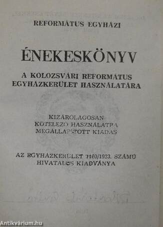 Református egyházi énekeskönyv