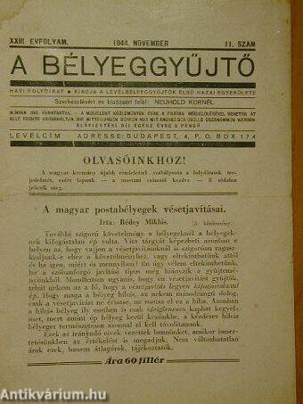 A bélyeggyűjtő 1944. november