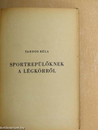 Sportrepülőknek a légkörről