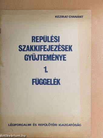 Repülési szakkifejezések gyűjteménye 1-2.