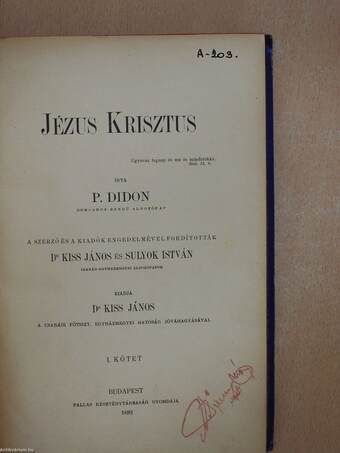 Jézus Krisztus I-II.