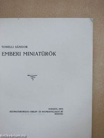 Emberi miniatürök