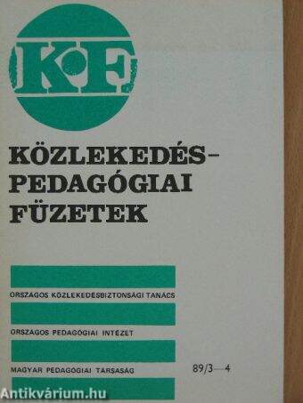 Közlekedéspedagógiai Füzetek 1989/3-4.