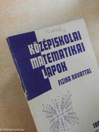 Középiskolai matematikai lapok 1986-1991 (vegyes számok) (30 db)