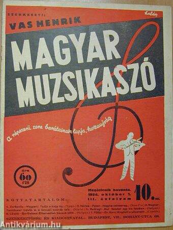 Magyar muzsikaszó 1934. október 1.