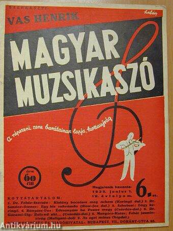 Magyar muzsikaszó 1935. június 1.