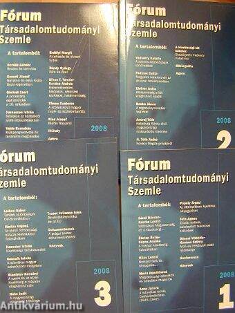 Fórum Társadalomtudományi Szemle 2008/1-4.