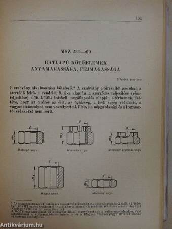 Gépipari kötőelemek I. (töredék)