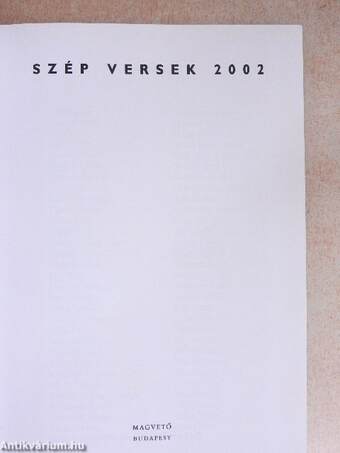 Szép versek 2002