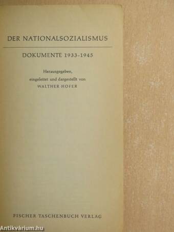 Der Nationalsozialismus