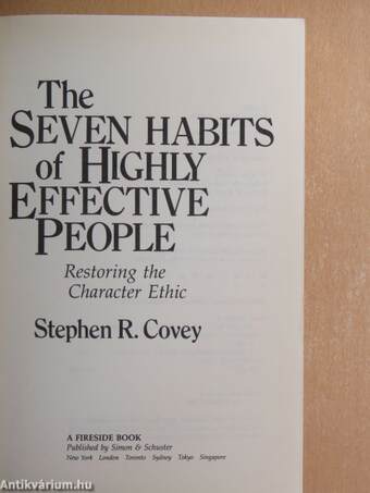 The Seven Habits of Highly Effective People