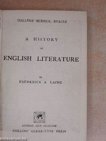 A History of English Literature