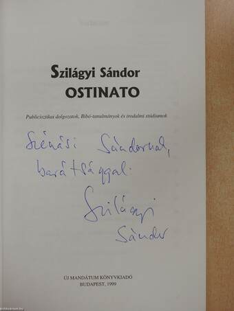 Ostinato (dedikált példány)