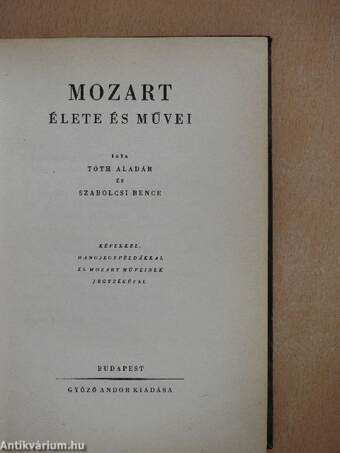 Mozart élete és művei