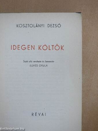 Idegen költők