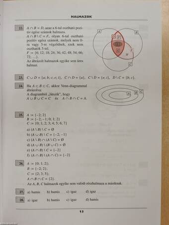 Matematika megoldások I. (dedikált példány)