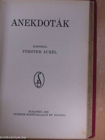 Anekdoták I-II.