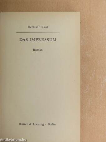 Das Impressum