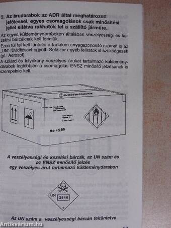 Veszélyes áruk küldeménydarabos szállítása