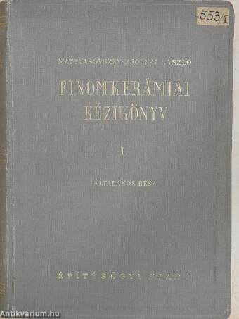 Finomkerámiai kézikönyv I-II.