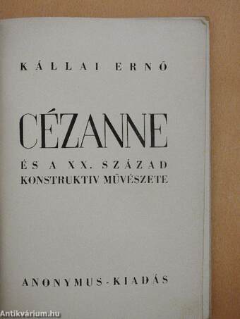 Cézanne és a XX. század konstruktív művészete