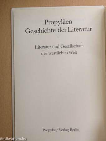 Propyläen Geschichte der Literatur I-VI