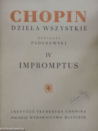 Impromptus (Solymos Péter könyvtárából)