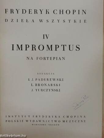 Impromptus (Solymos Péter könyvtárából)