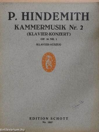 Kammermusik No. 2 (Solymos Péter könyvtárából)