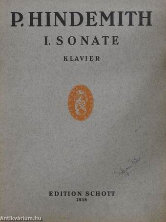 I. Sonate (Solymos Péter könyvtárából)