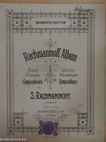 Rachmaninoff Album (Solymos Péter könyvtárából)