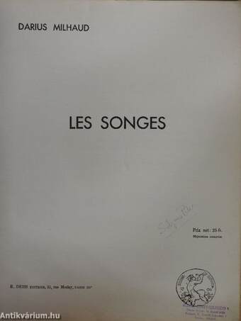 Les songes (Solymos Péter könyvtárából)