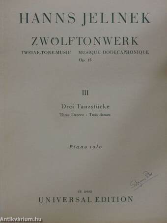 Zwölftonwerk III. (Solymos Péter könyvtárából)