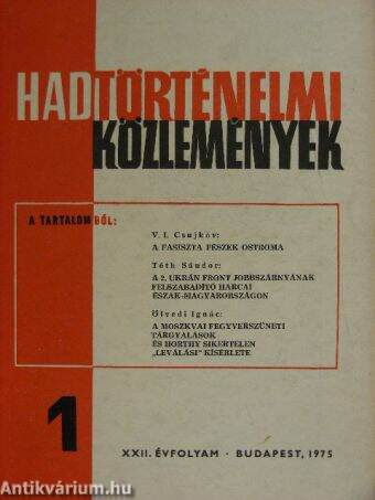 Hadtörténelmi Közlemények 1975/1.
