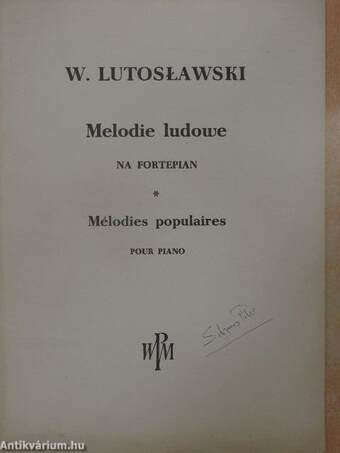 Melodie ludowe (Solymos Péter könyvtárából)