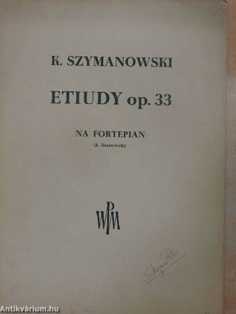 Etiudy op. 33 (Solymos Péter könyvtárából)