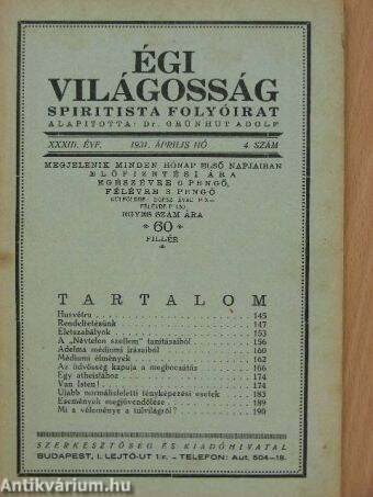 Égi világosság 1931. április