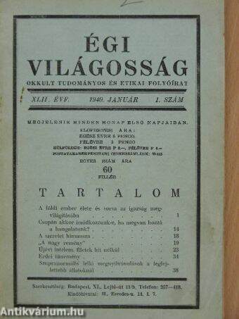 Égi világosság 1940. január