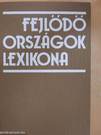 Fejlődő országok lexikona