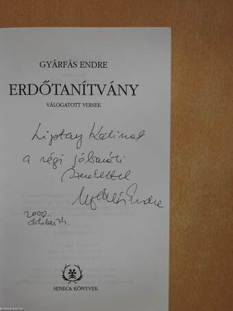 Erdőtanítvány (dedikált példány)