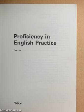 Proficiency in English Practice