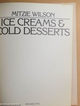 Ice Creams & Cold Desserts