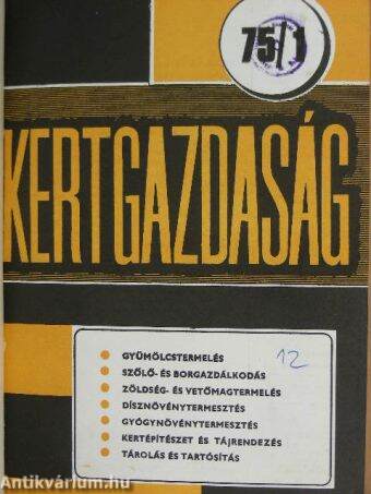 Kertgazdaság 1975/1-4.