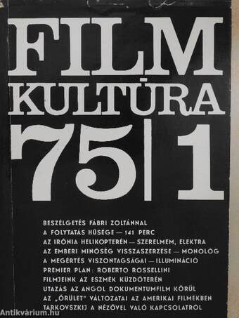 Filmkultúra 1975. január-december