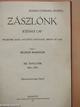 Zászlónk 1914. szeptember-1915. június